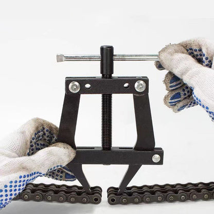 Manual motorcycle chain connector tool, industrial chain fixator, chain tensioner