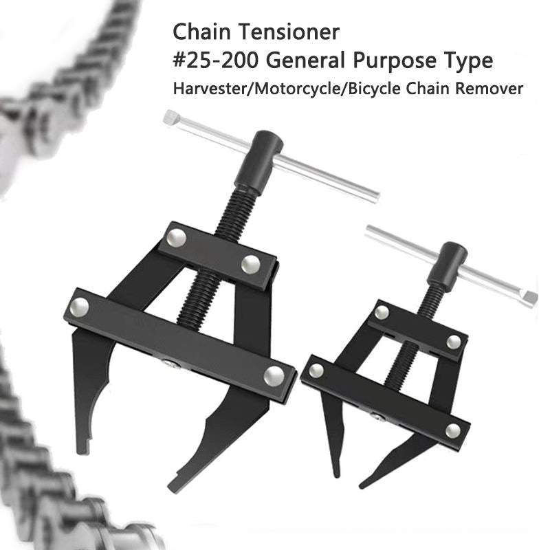 Manual motorcycle chain connector tool, industrial chain fixator, chain tensioner