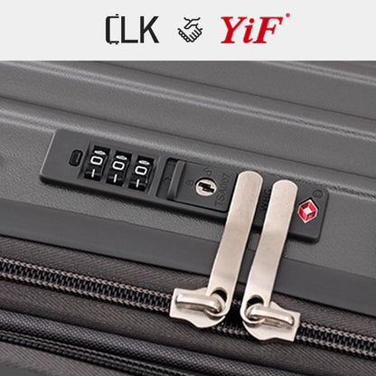 24-Inch Hard-Shell Luggage - Aluminum Corner Protectors, High-Quality Carry-On Suitcase