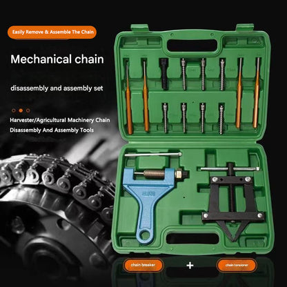 Manual motorcycle chain connector tool, industrial chain fixator, chain tensioner