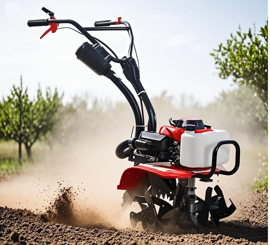 Multifunctional household gasoline tiller, suitable for rotary tillage, weeding and furrowing in hard soil. Easy to operate, fuel-efficient and durable.