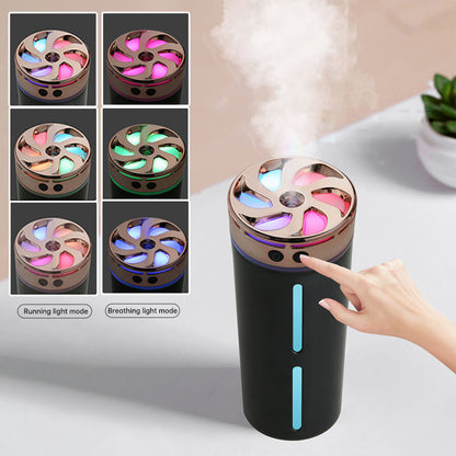 Portable Rechargeable Car Humidifier With Colorful Led Night Light Usb Scent Diffuser and Mini Humidifiers for Home