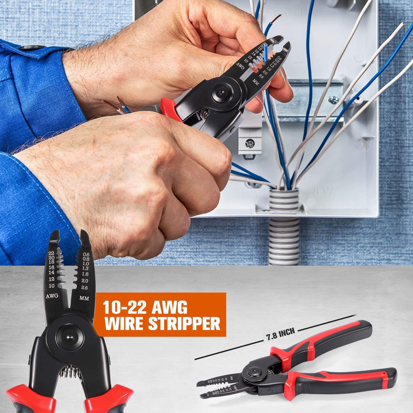 Multifunctional 5 In 1 Pliers Steel Wire Pliers Wire Stripping Pliers Interchangeable Head Tool Special For Electricians