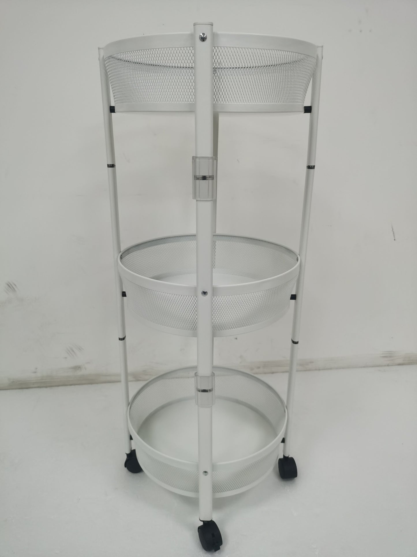 Multi-layer Storage Shelf, Floor Standing Fruit Vegetable Basket, For Kitchen and Living Room Storage