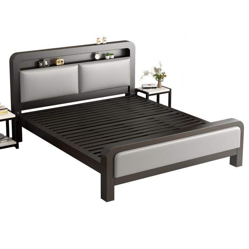 Thickened Reinforced Wrought Iron Bed, 1.8m Home Double Bed, Stainless Steel Iron Frame Single Bed