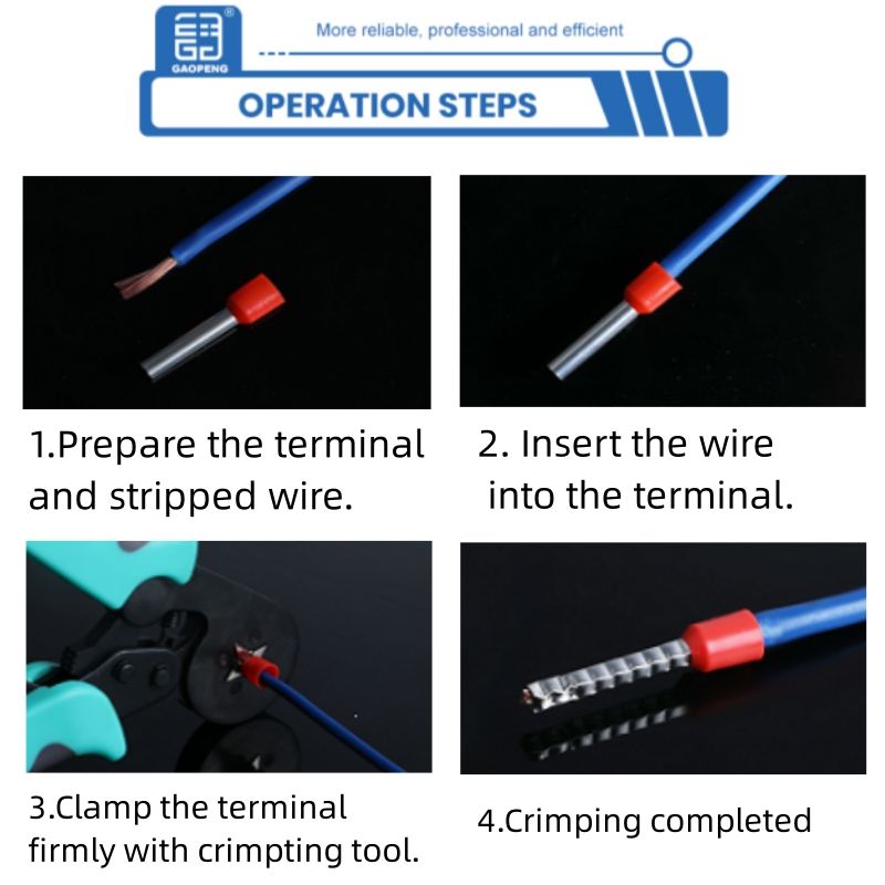 Auto Wire Stripper Crimper Cutter Multifunctional Pliers With Ring Fork Type Insulated Terminal Blocks Wire Ferrules Set