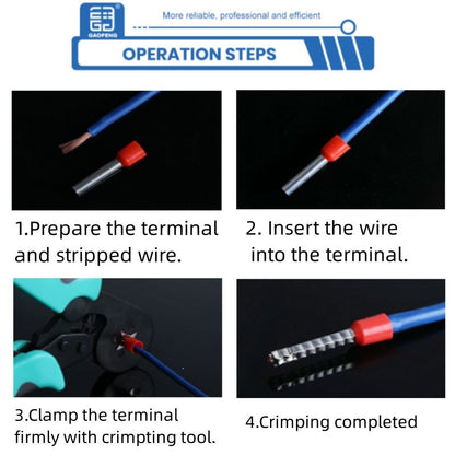 Auto Wire Stripper Crimper Cutter Multifunctional Pliers With Ring Fork Type Insulated Terminal Blocks Wire Ferrules Set