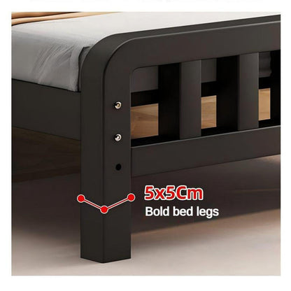 Thickened Reinforced Wrought Iron Bed, 1.8m Home Double Bed, Stainless Steel Iron Frame Single Bed