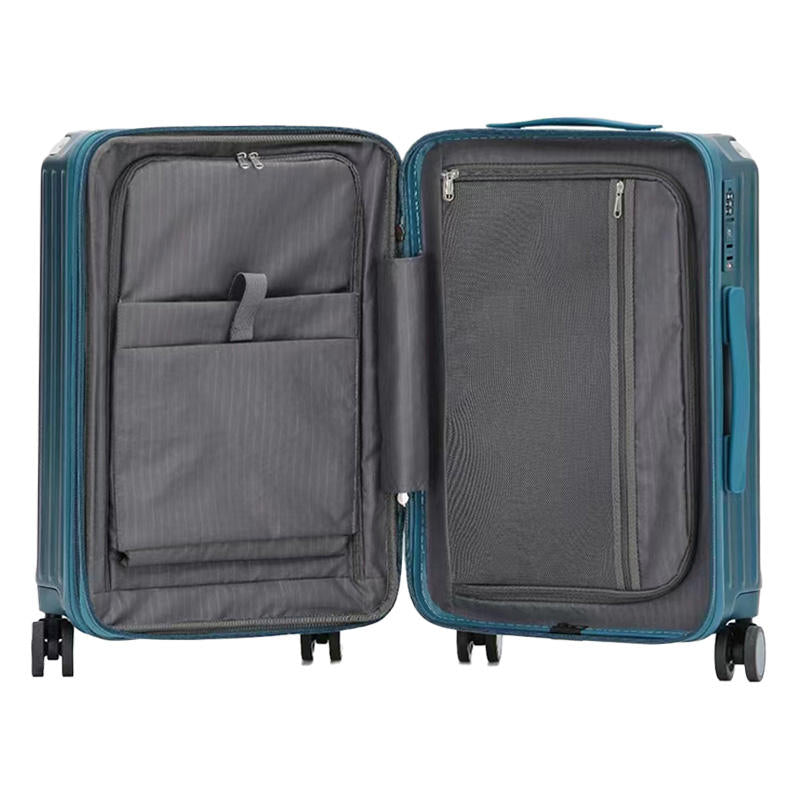 24-Inch Hard-Shell Luggage - Aluminum Corner Protectors, High-Quality Carry-On Suitcase