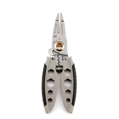 7 Inch Multipurpose Electrician Wire Repair Tool Chrome Vanadium Steel Crimping Cable Plier Stripper Stripping Cutter Hand