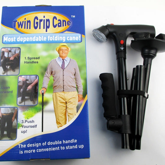 Household Walking Cane Portable Aluminum Retractable Mountaineer's Tuck-in Design Non-slip for Activities and Walks