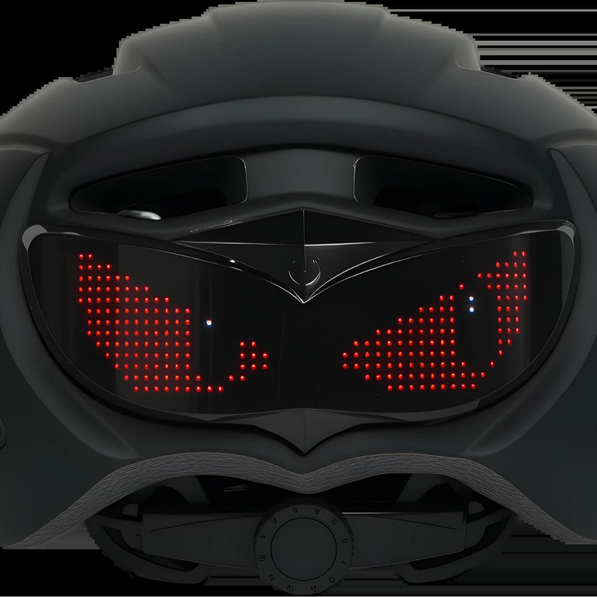 Unisex Bike Helmet, LED Demon Eye Warning Light, Night Riding Safety Helmet