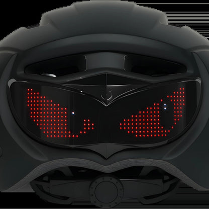 Unisex Bike Helmet, LED Demon Eye Warning Light, Night Riding Safety Helmet