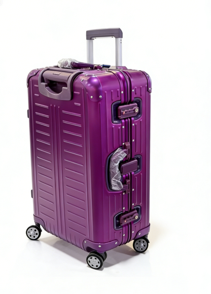 24-inch Amethyst Luggage: Large Capacity, High Toughness & Shatter Resistance, Silent Spinner Wheels, TSA Customs Lock, Multi-stage Telescopic Pull Rod
