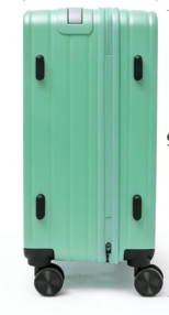 24-inch stylish suitcase: centrally located pull handle saves space, features a TSA lock and TPE wheels, making it durable and worry-free.