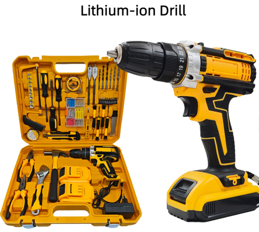 118-Piece Cordless Impact Drill Set