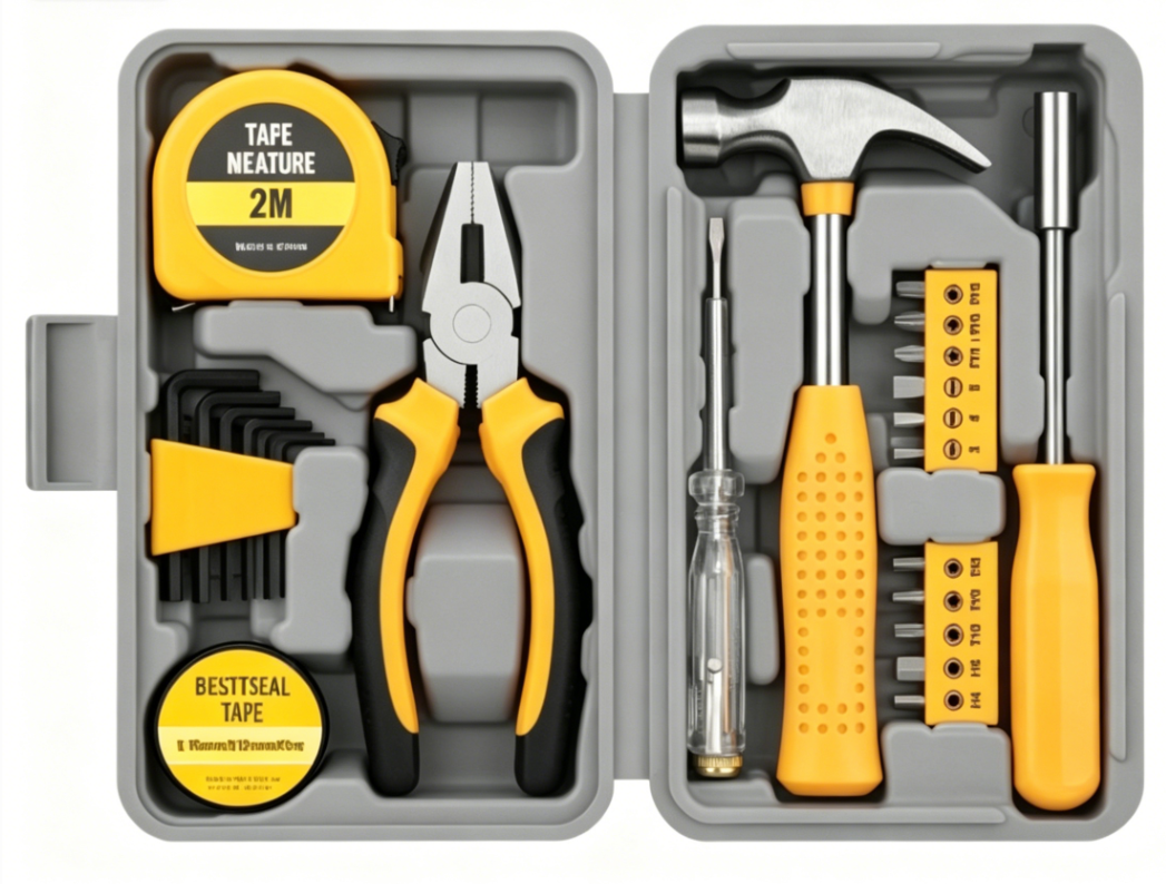 24-Piece Household Tool Kit / Multifunctional Tool Box