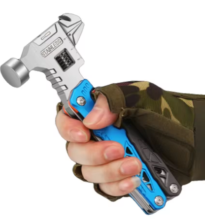 Heavy-Duty Steel 18-in-1 Multifunctional Outdoor Tool — Wrench & Pliers