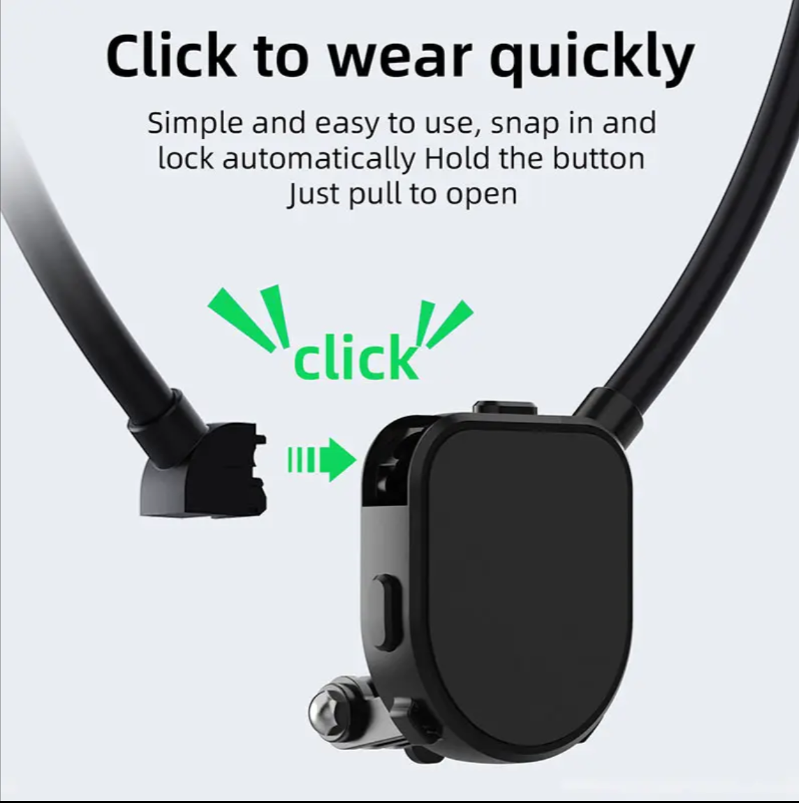 Smartphones Selfie Mount Hand Free Travel Phone Holder Magnetic POV Neck Mount