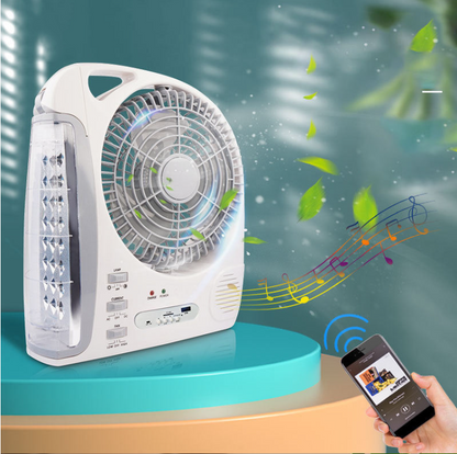 🔥🔥🔥Charger portable Multi Function fan with AM FM Radio  solar Rechargeable🔥🔥🔥