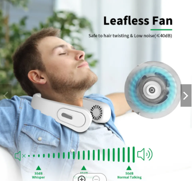 🔥🔥🔥Electric hanging small neck fan stud portable padom halter neck fan🔥🔥🔥