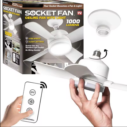 Mini ceiling fan light Cordless/Wireless