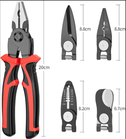 Multi-purpose tool multi-function pliers head changing tool set
