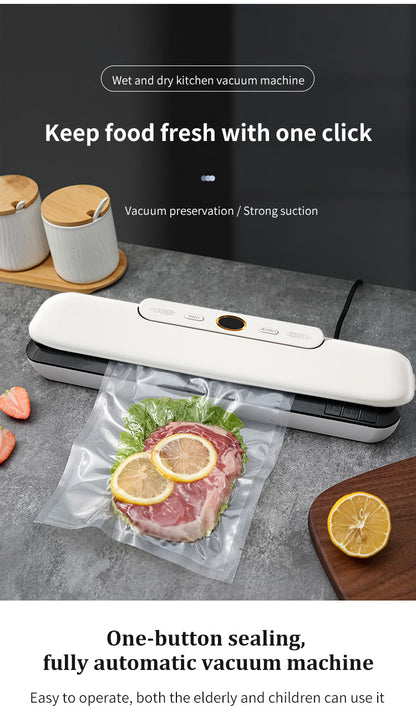 Automatic Household Food Saver Packing Bags Storage Packaging Machine  Mini Food Vacuum Sealer