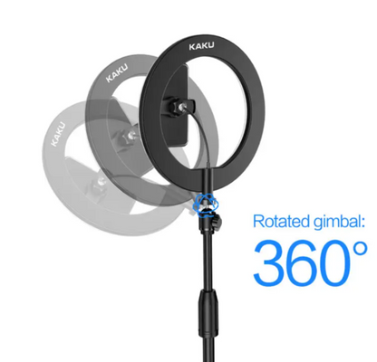 360 adjustable professional led ring light retractable mobile phone stands