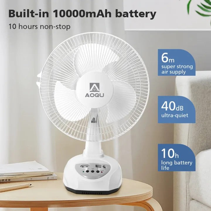 👍2023 Solar charging fan/save electricity/strong wind/mobile phone charging