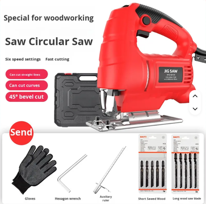 220V Jigsaw – Powerful Cutting Performance with 10 Extra Blades