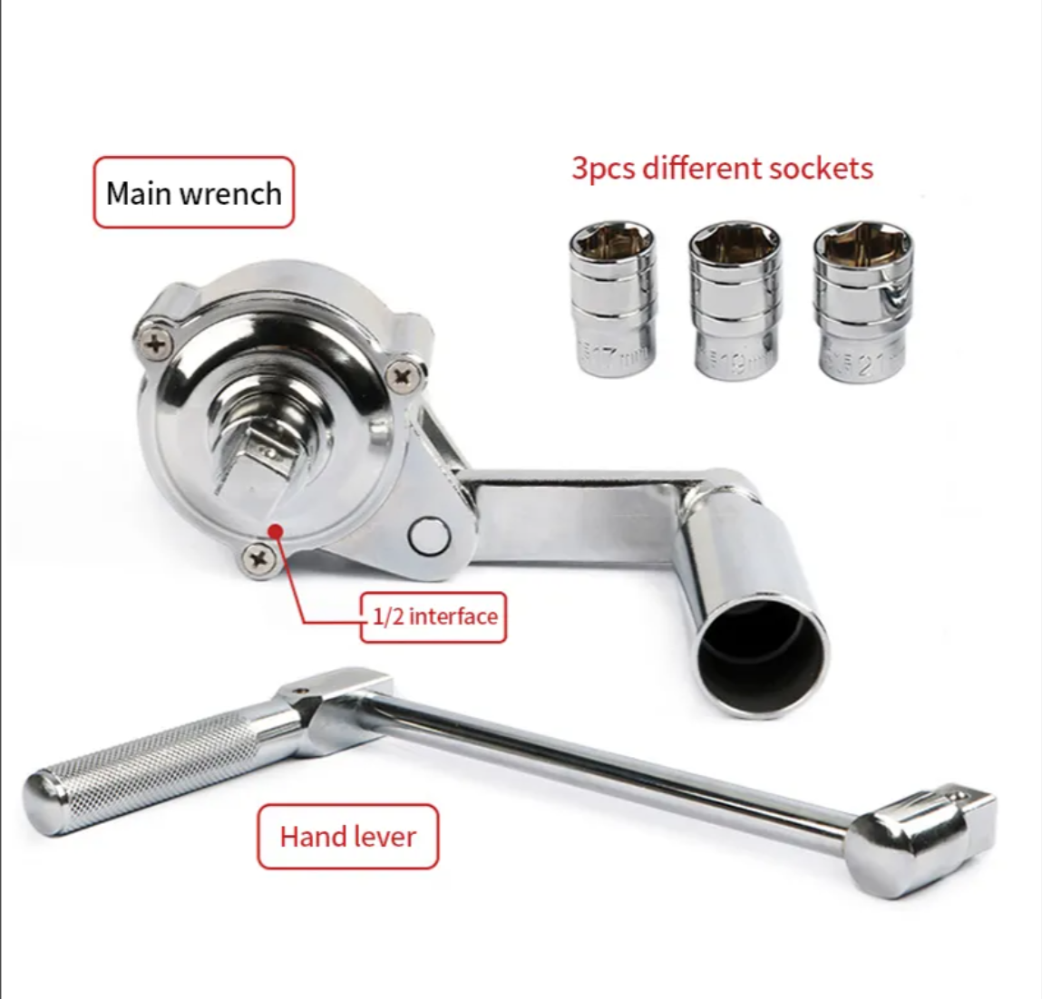 Car Torque Multiplier Wrench Labor Saving Spanner