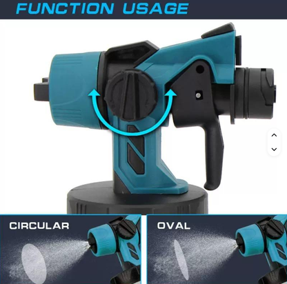 Home Electric Cordless and Brushless Power Spray Gun with Lithium Battery