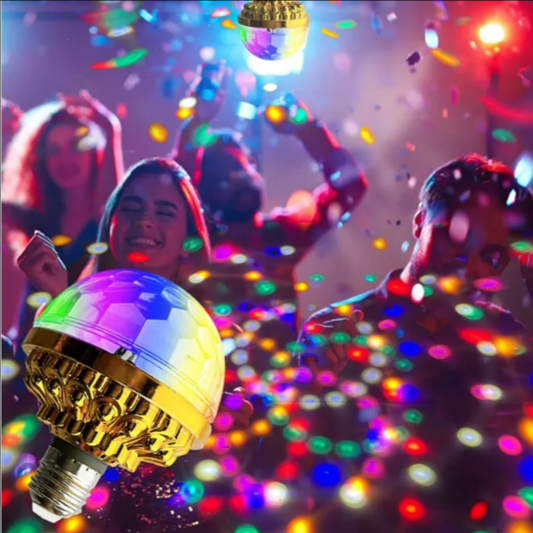 LED stage light crystal colorful rotating magic ball light