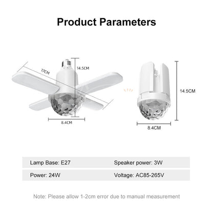 Smart Waterproof Ceiling Light LED Music Ceiling Lamp,with Bluetooth Speaker Dimmable RGB Color Changing Light with Remote Control
