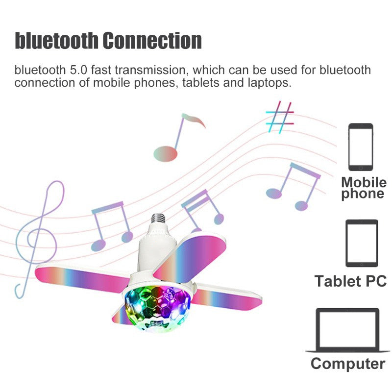 Smart Waterproof Ceiling Light LED Music Ceiling Lamp,with Bluetooth Speaker Dimmable RGB Color Changing Light with Remote Control