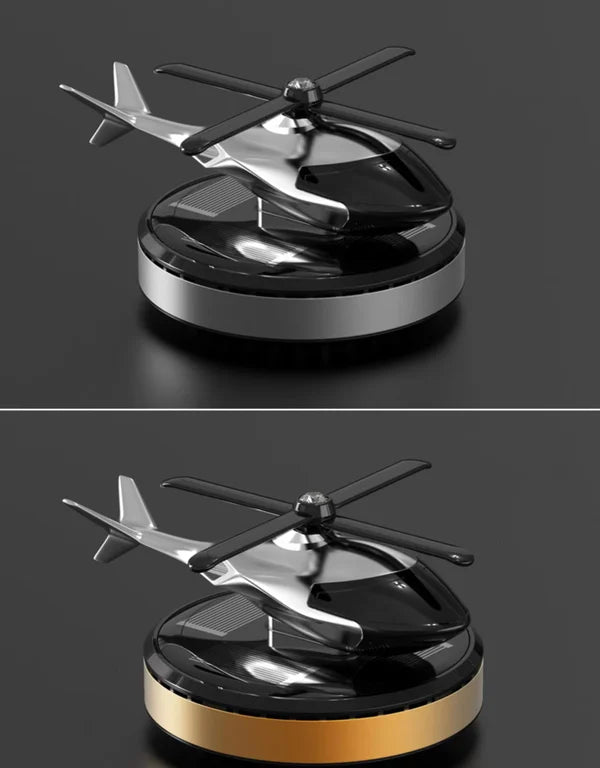 Solar helicopter car aromatherapy decoration